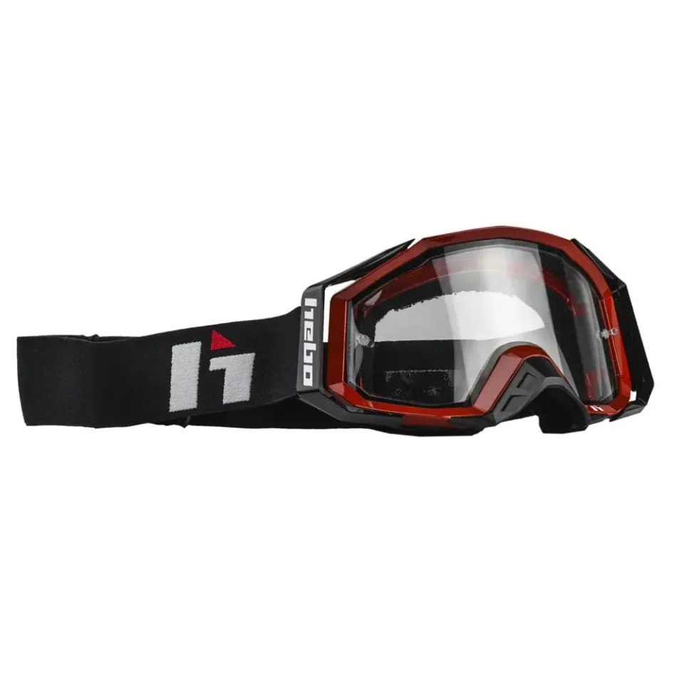 Hebo Quantum II HG1007 maschera moto nera antiappannante