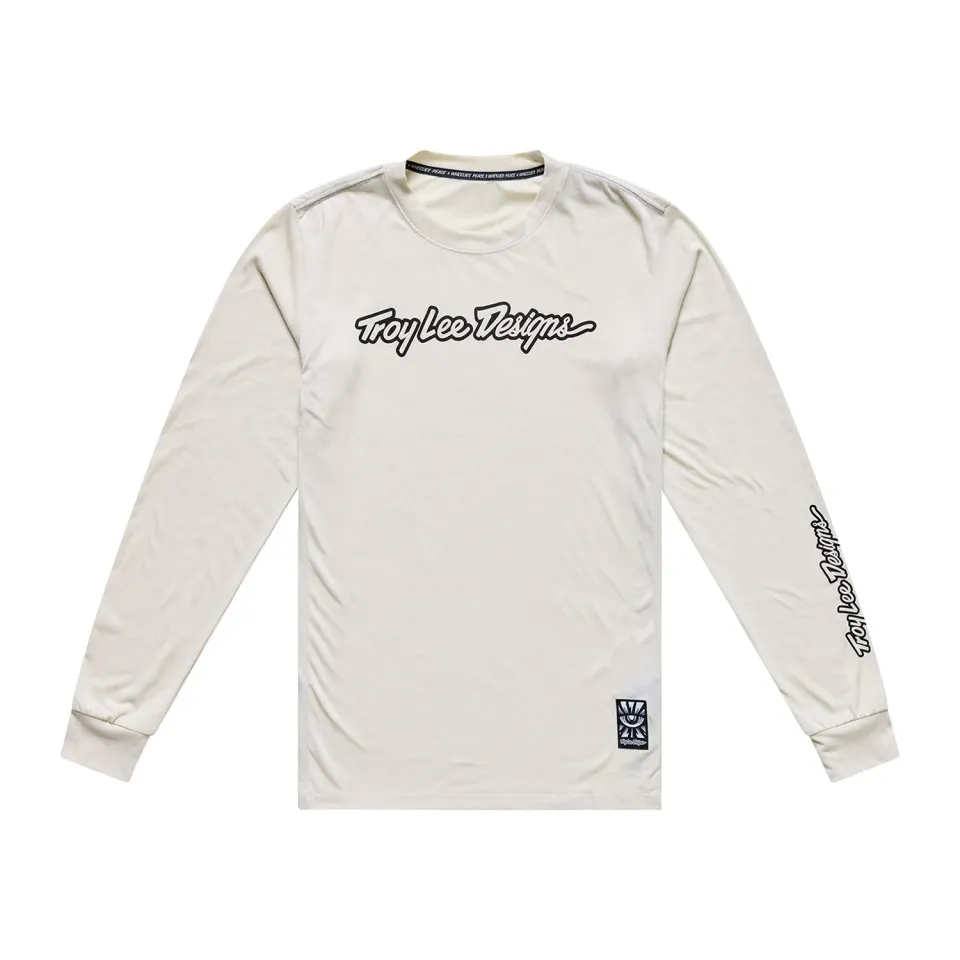 Troy Lee Designs Skyline Ride LS Tee maglia MTB Pumice traspirante