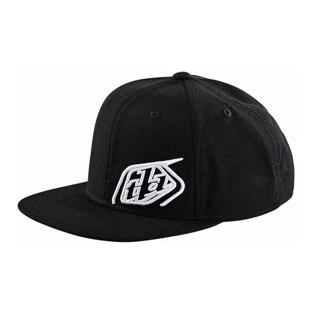 Troy Lee Designs Slice snapback cappellino nero bianco regolabile