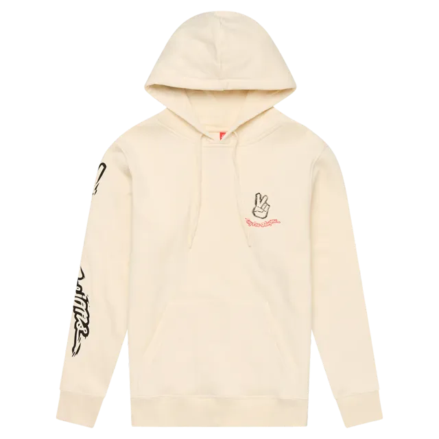 Troy Lee Designs Peace Out felpa donna Vintage White pullover