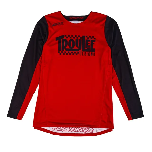 Troy Lee Designs Scout GP Big Lee maglia moto Black Burnt Orange mesh
