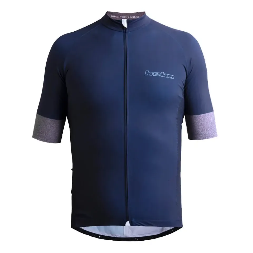 Hebo Badlands HB2300 jersey bici blu maniche corte