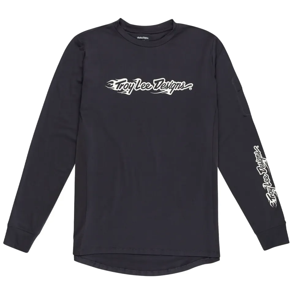 Troy Lee Designs Ruckus Long Sleeve Ride Tee maglia Carbon