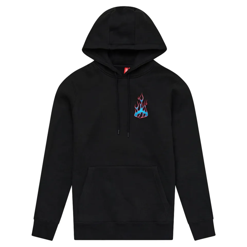 Troy Lee Designs Torched felpa nera con cappuccio