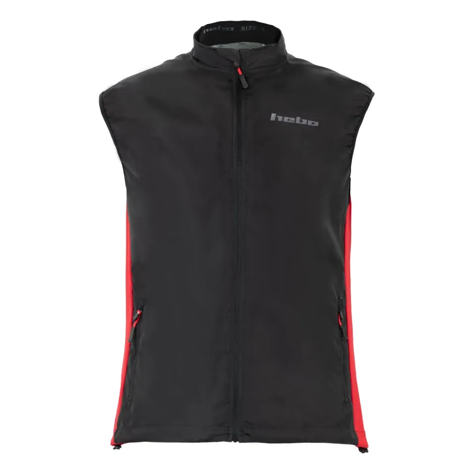 Hebo Line 2.0 gilet moto rosso antivento leggero