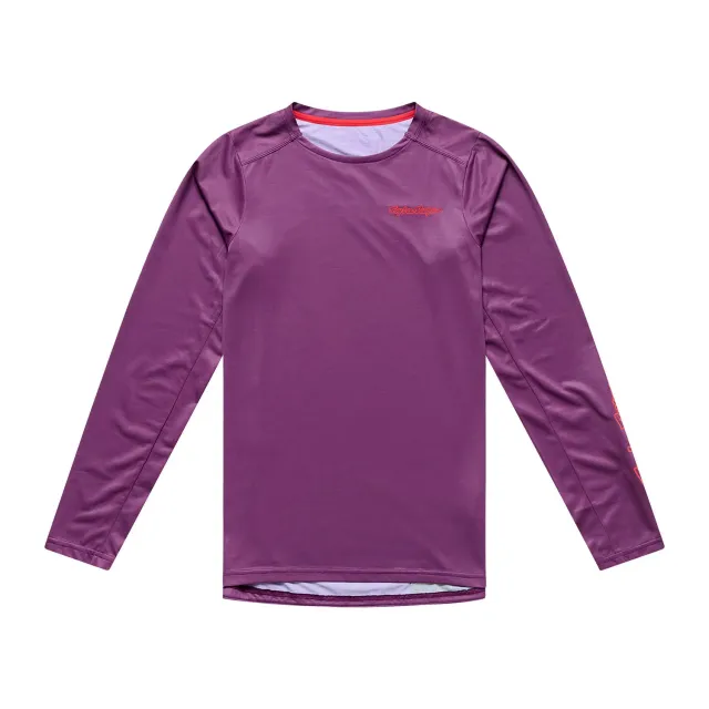 Troy Lee Designs Skyline Pro LS maglia MTB Sangria con UPF
