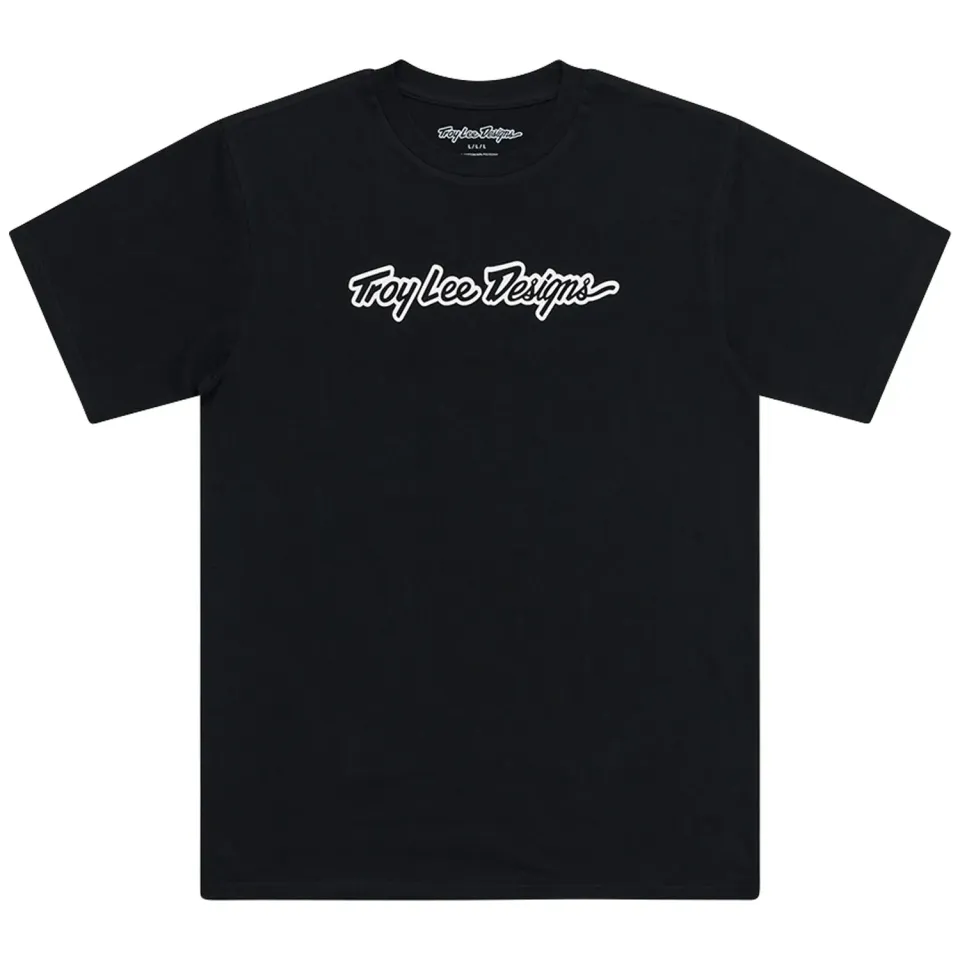 Troy Lee Designs Signature t-shirt manica corta nero cotone