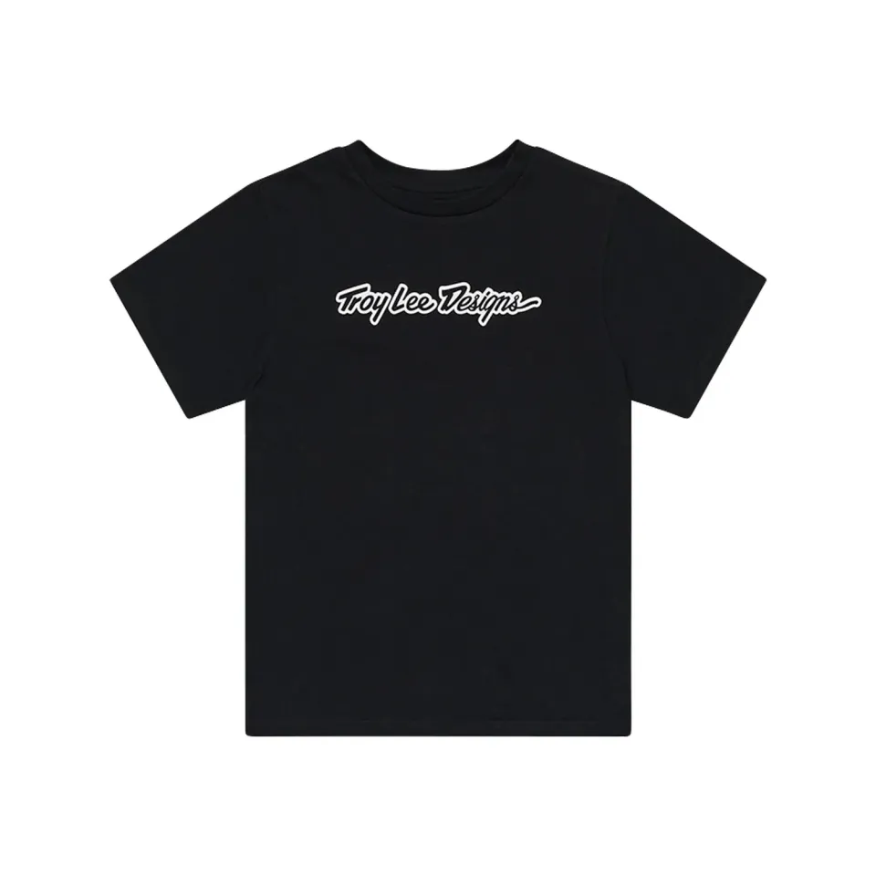 Troy Lee Designs Signature t-shirt donna nera manica corta