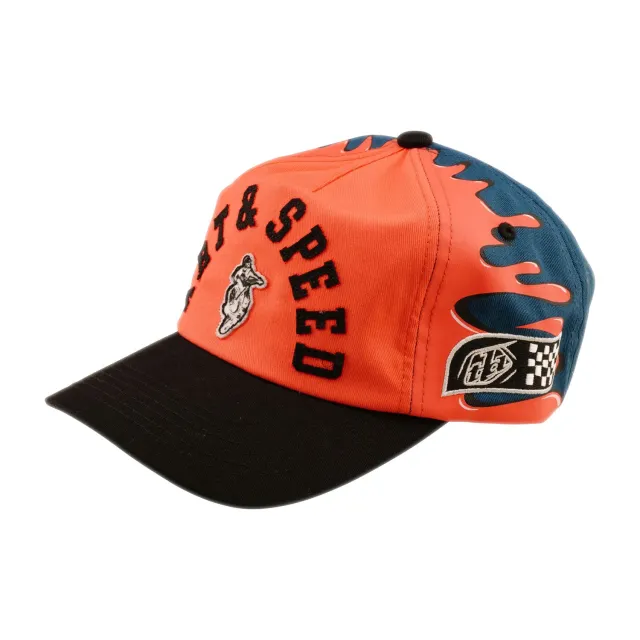 Troy Lee Designs Finish Line cappellino snapback corallo blu