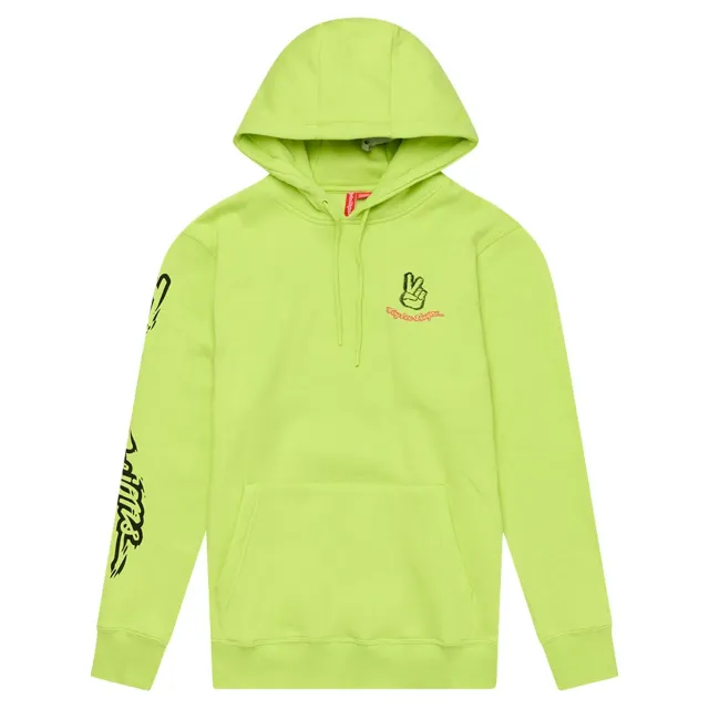 Troy Lee Designs Peace Out felpa cappuccio Giallo Fluo