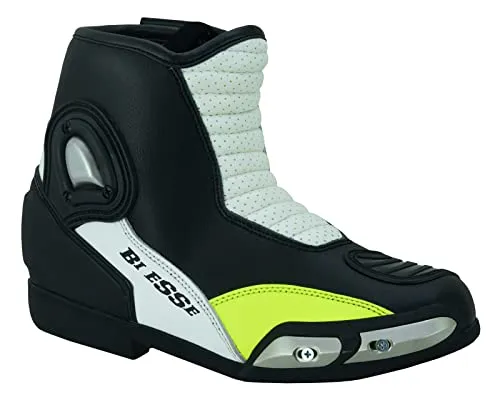 Bi Esse Stivaletti Traforati Scarpe Moto Pelle Slider
