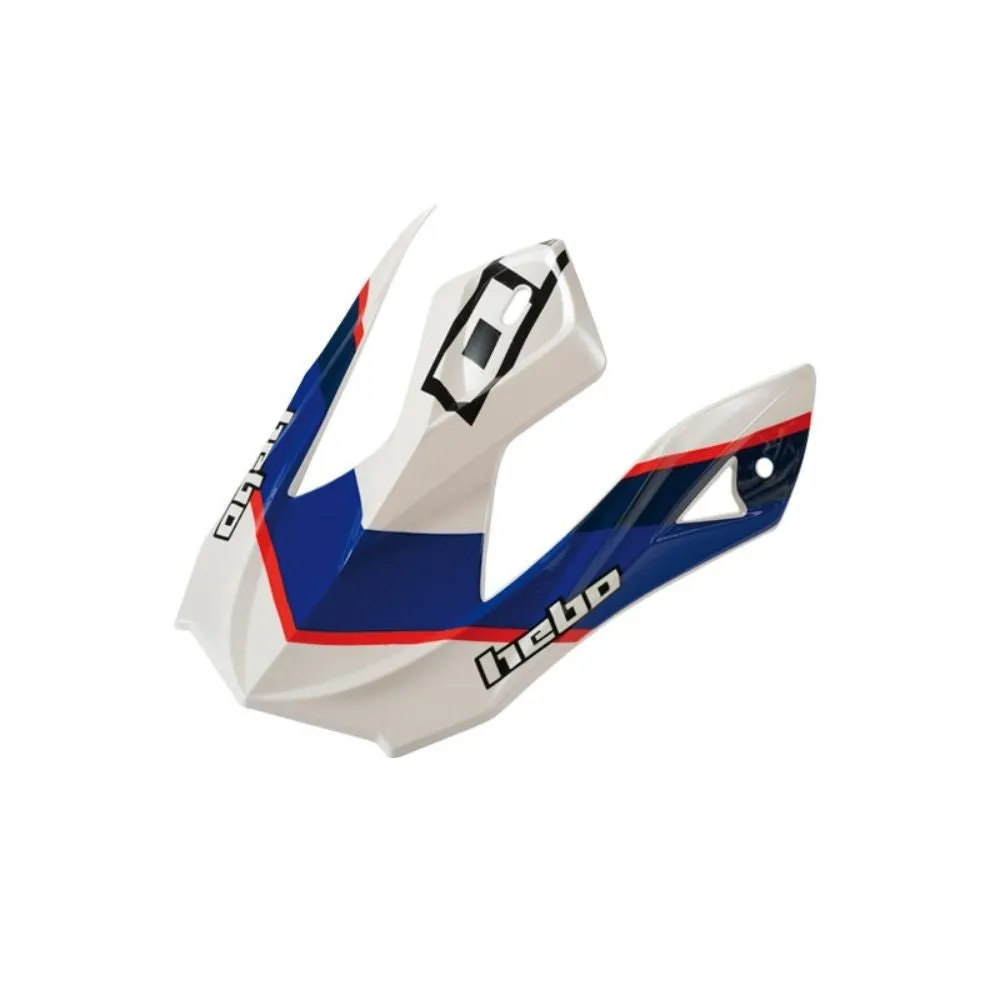 Hebo Raptor Fiber visiera casco bianca