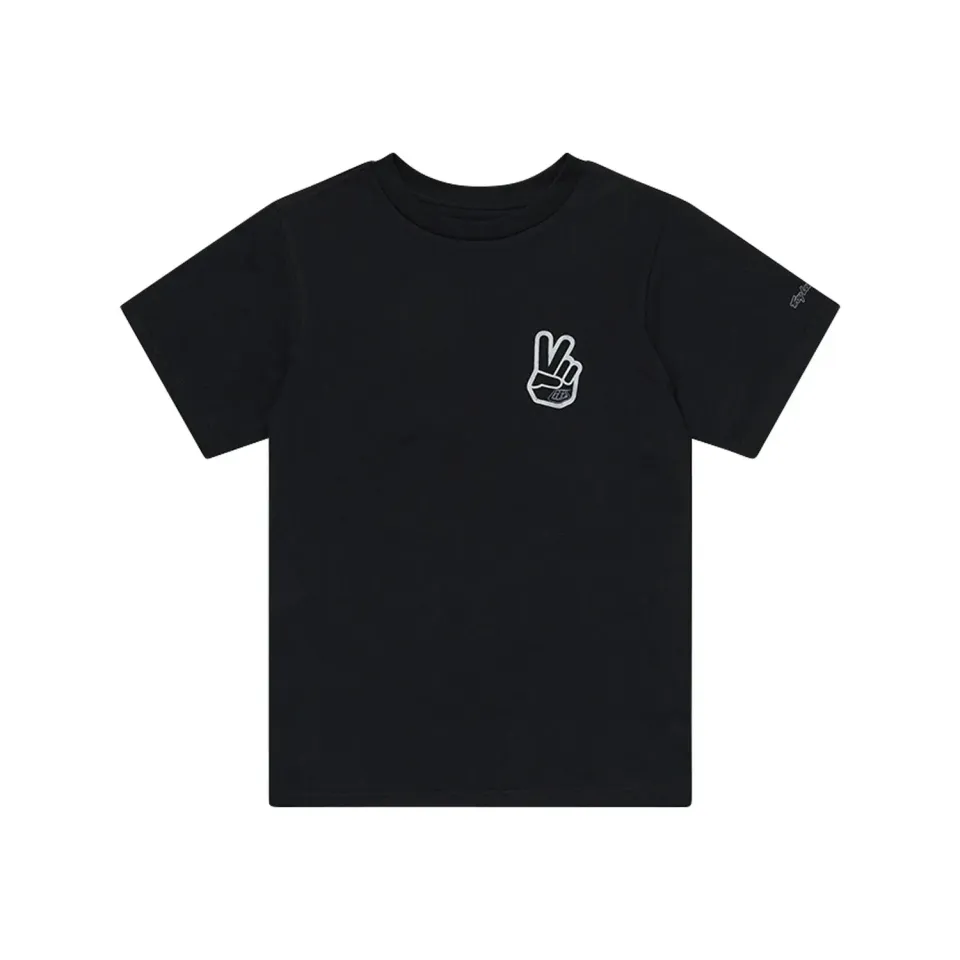 Troy Lee Designs Peace Out t-shirt donna nera manica corta