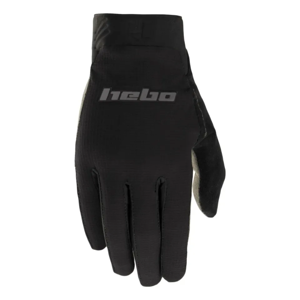 Hebo Tech Gloves guanti moto neri grip precurvati