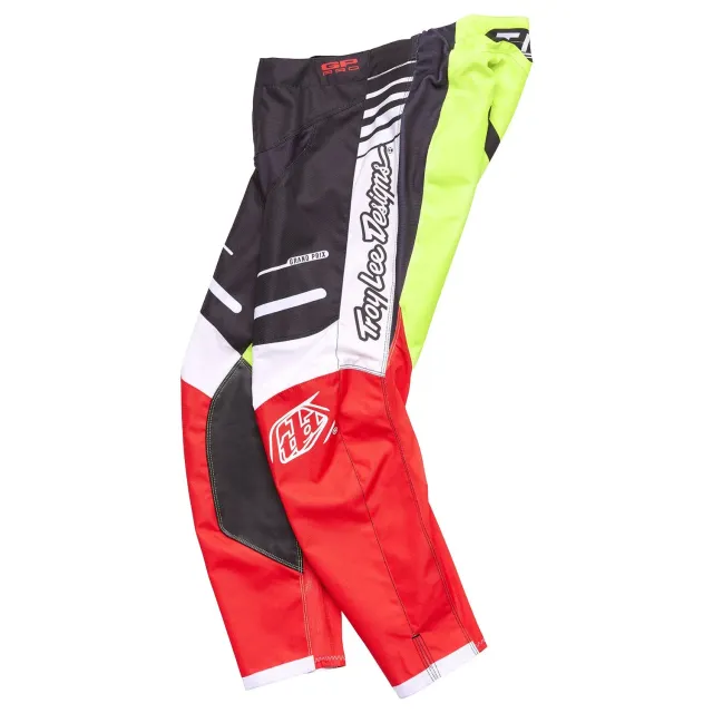 Troy Lee Designs GP Pro Pant Blends pantaloni moto White Glo Red rinforzati