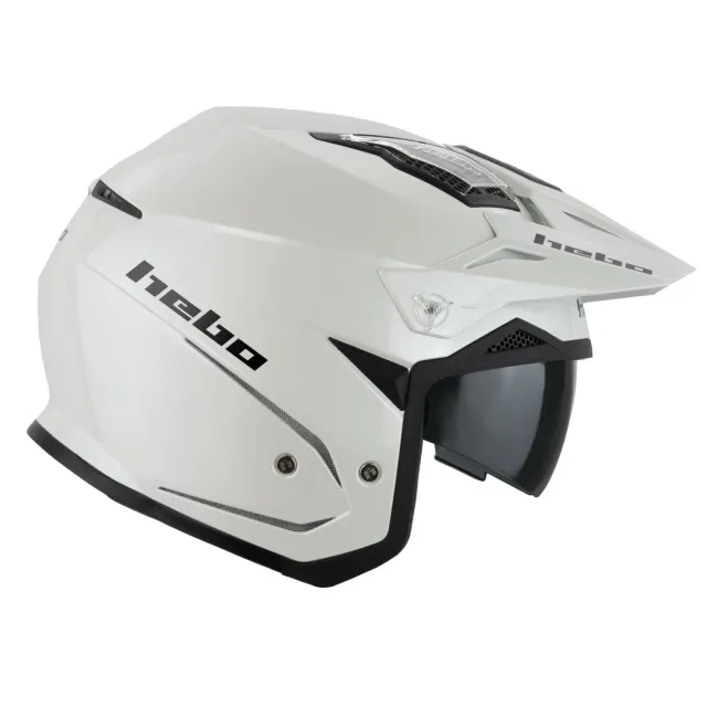 Hebo Zone 5 Monocolor casco trial bianco ECE 22-06