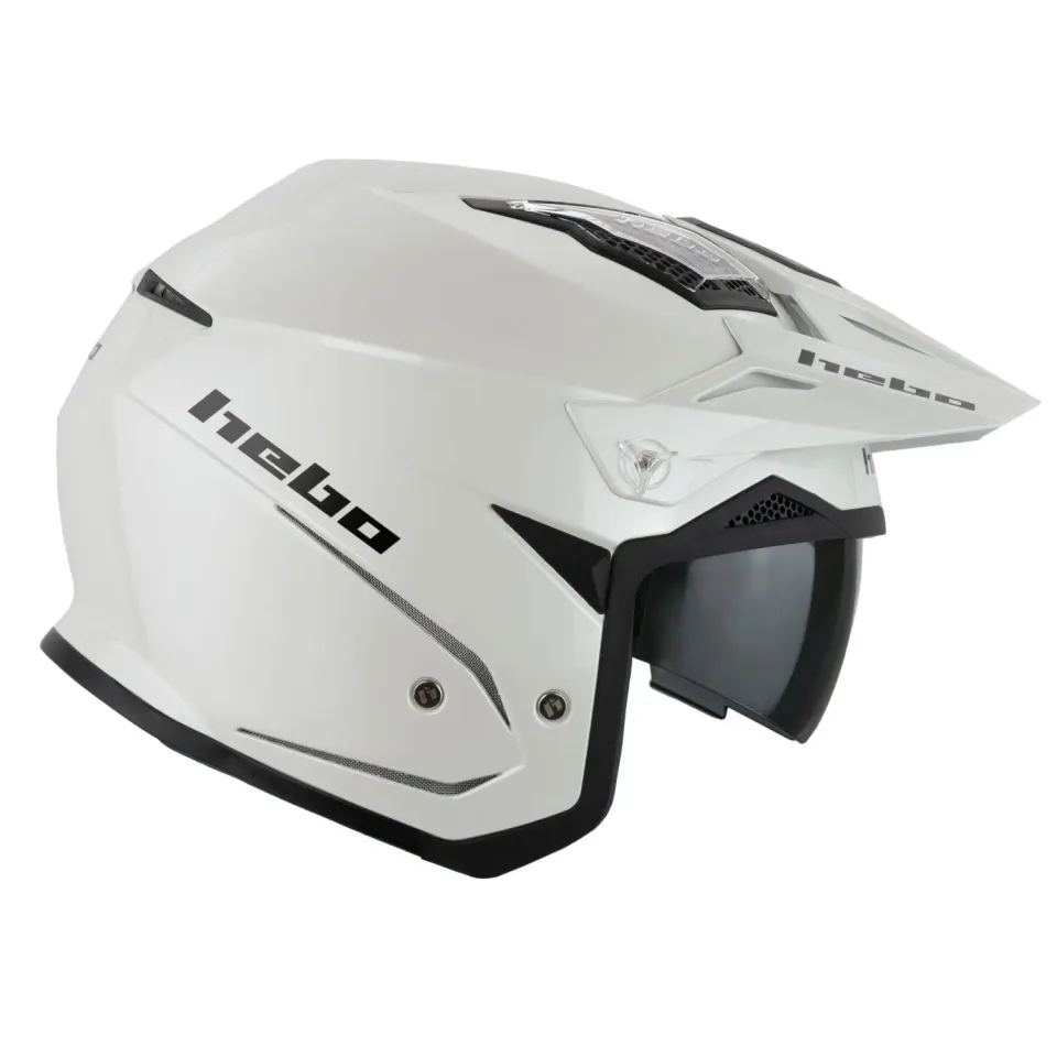 Hebo Zone 5 Monocolor casco trial bianco ECE 22-06