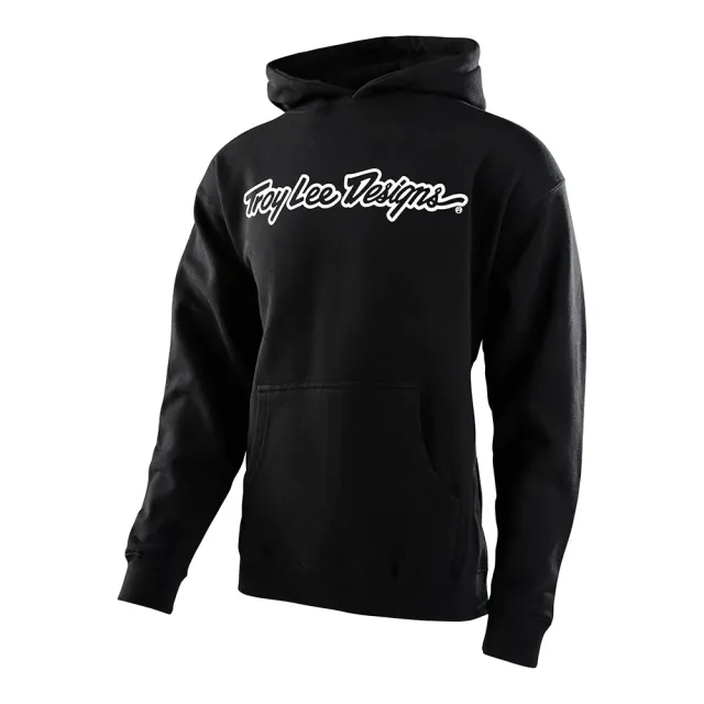 Troy Lee Designs Signature felpa ragazzo nero bianco