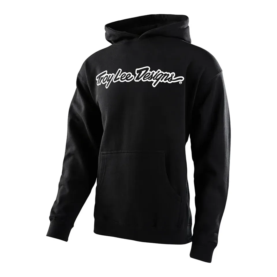 Troy Lee Designs Signature felpa ragazzo nero bianco