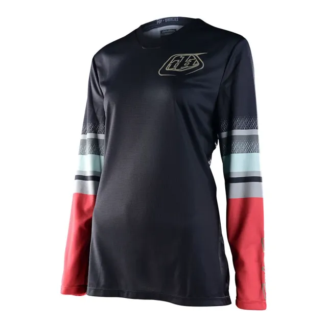 Troy Lee Designs GP Warped Maglia Moto Donna Charcoal