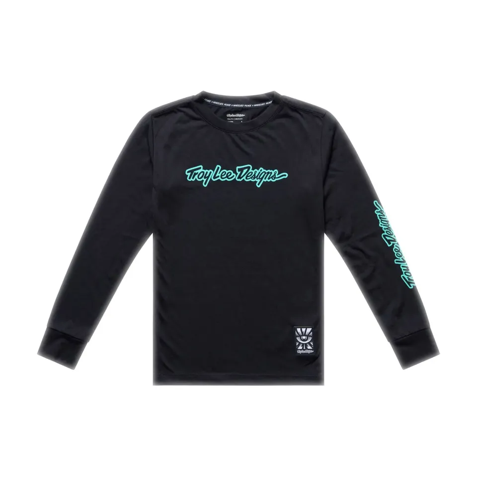 Troy Lee Designs Skyline maglia mtb ragazzo nero teal