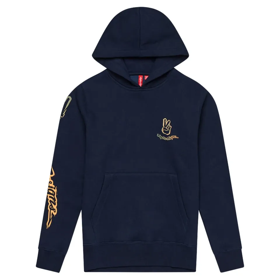 Troy Lee Designs Youth Pullover felpa ragazzo Navy Peace Out